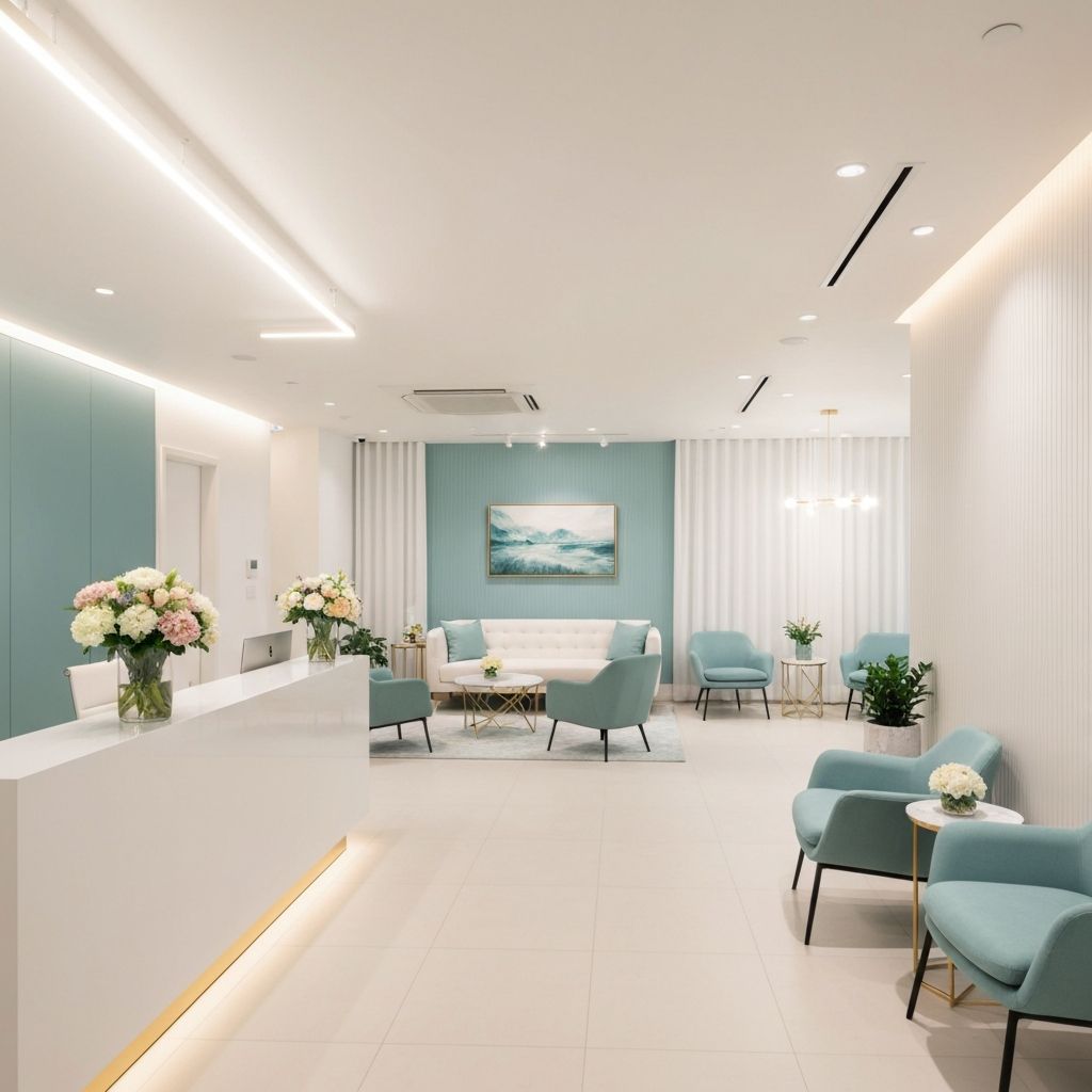 Interior acolhedor da Clinica THB